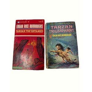 Tarzan Book Set Tarzan The Untamed and Tarzan Triumphant Edgar Rice Burroughs